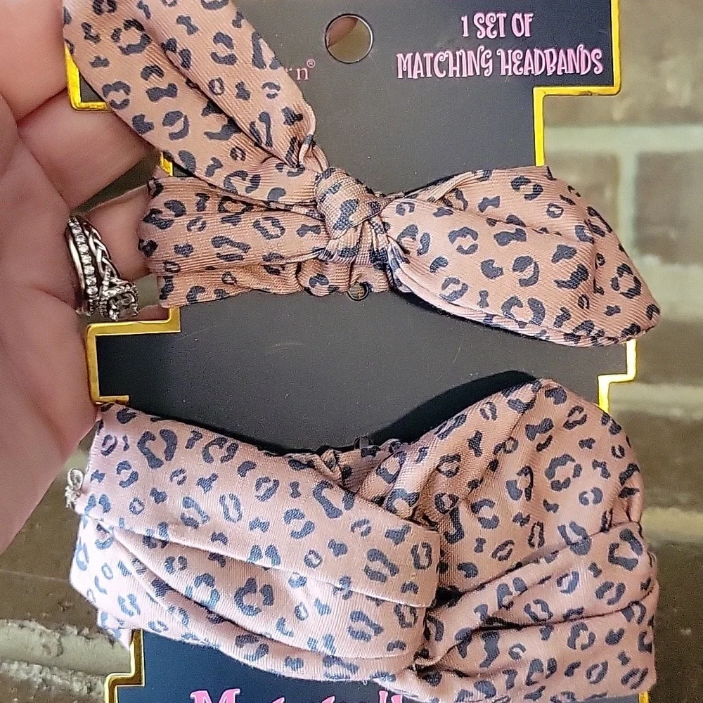 Simply Southern Leopard Print Mommy and Me Matching Headbands NWT‎